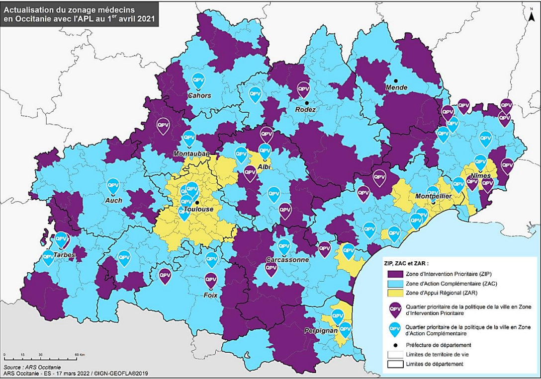 D couvrez Le Nouveau Zonage M decins En Occitanie