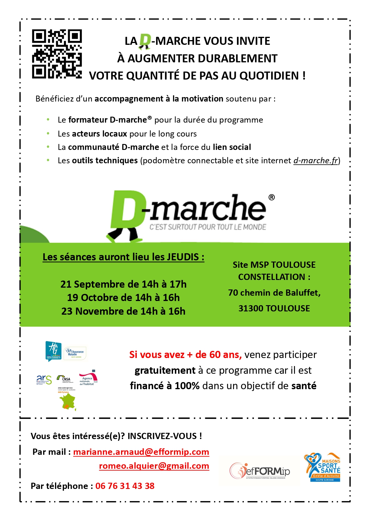 Nous développons aussi ce programme sur les secteurs de NOE, GARDOUCH, VILLEMUR SUR TARN et BAGNERES DE LUCHON