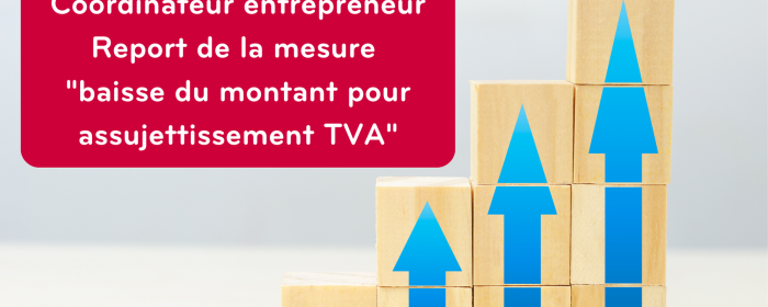 Coordinateur entrepreneur - report de la mesure "baisse du montant pour assujettissement TVA"