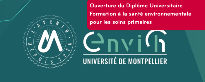 Ouverture du Diplôme Universitaire Formation à la santé environnementale pour les soins primaires – Janvier 2026
