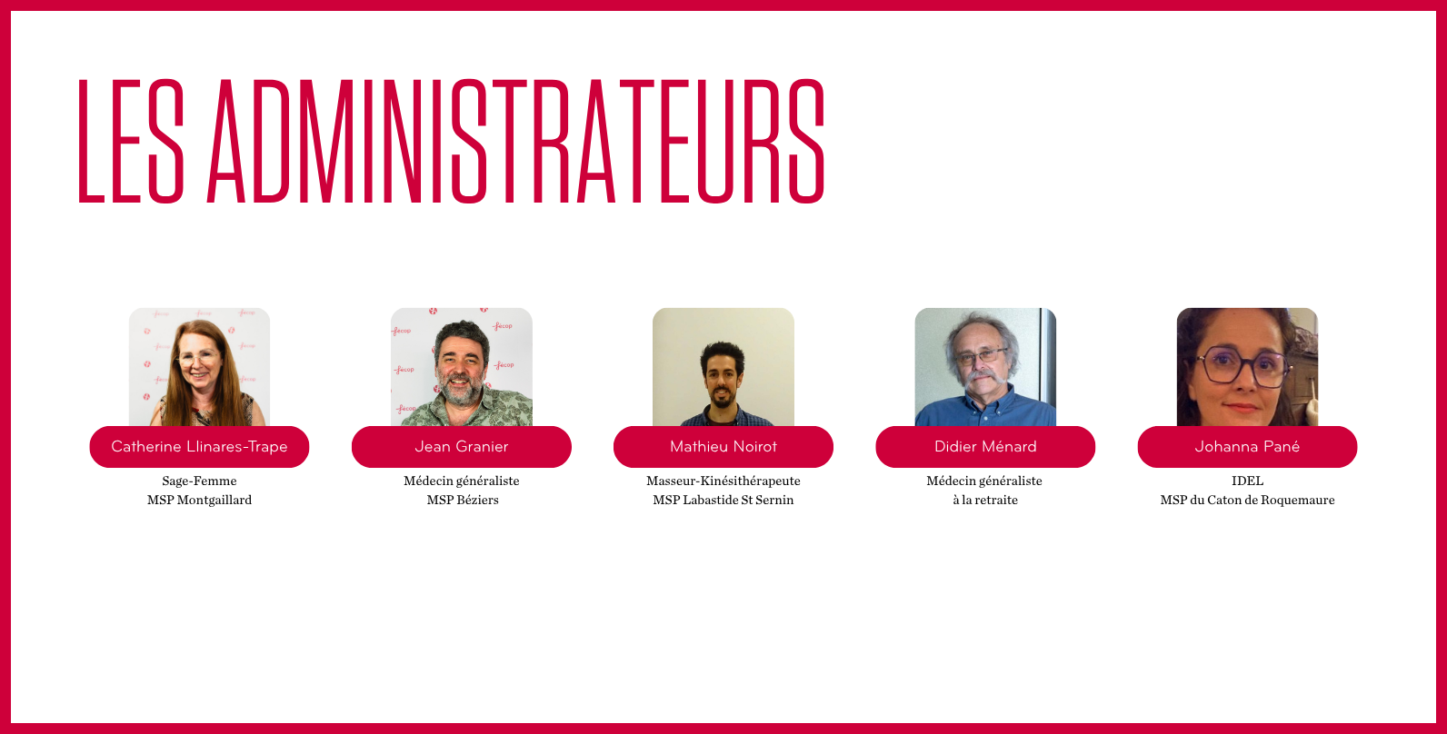 Les administrateurs  fécop
