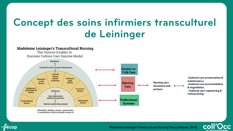  concept des soins infirmiers transculturels de Madeleine Leininger
